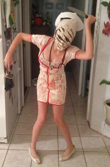 1045770 - Мейкап медсестры на хэллоуин