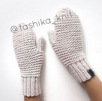 Бесплатное описание варежек спицами из мериноса