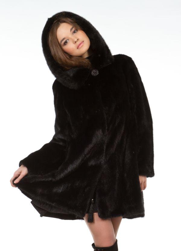 черная шубка