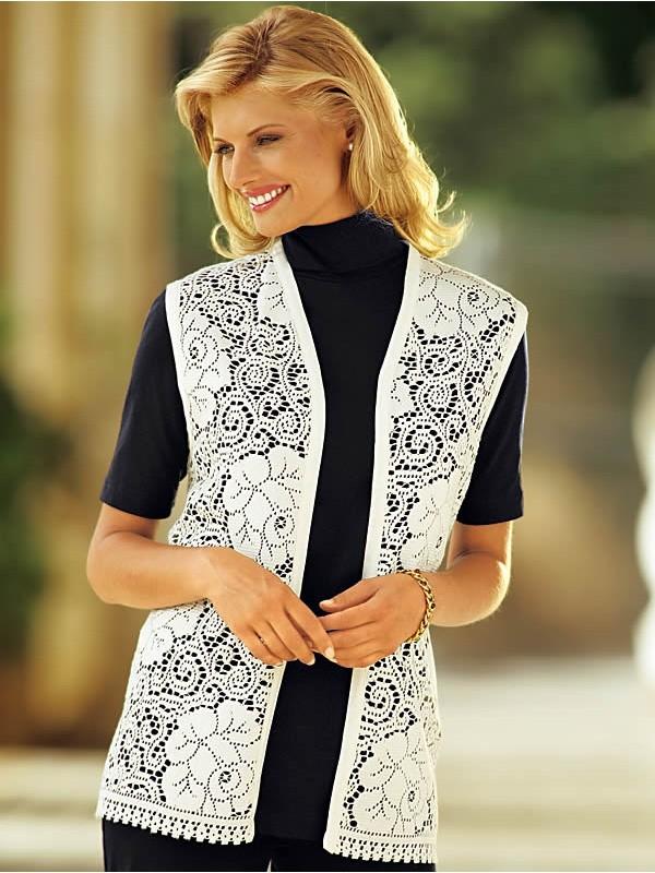 длинные жилеты