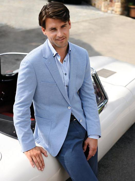 голубой пиджак женский с чем носить