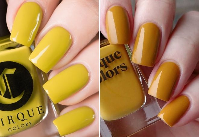 горчичный маникюр