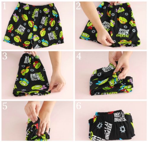 Как красиво и компактно сложить мужские трусы?