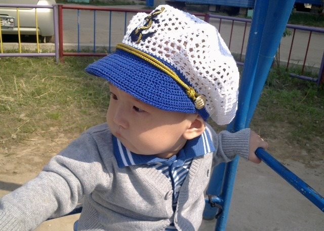 Как связать берет для мальчика крючком: схема с описанием