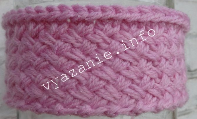 как вязать повязку на голову