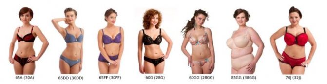 Как выглядит 2 размер груди