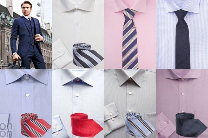 Какой галстук подойдет к темно синей рубашке