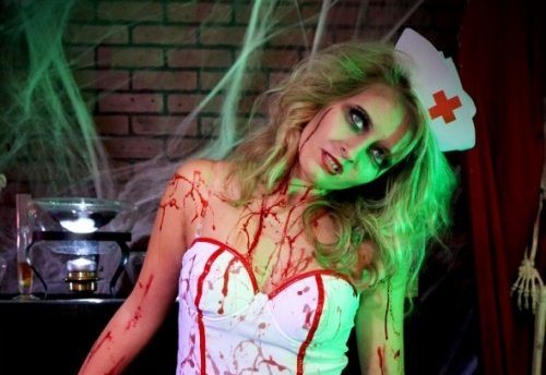 medsestra na xellouin - Мейкап медсестры на хэллоуин