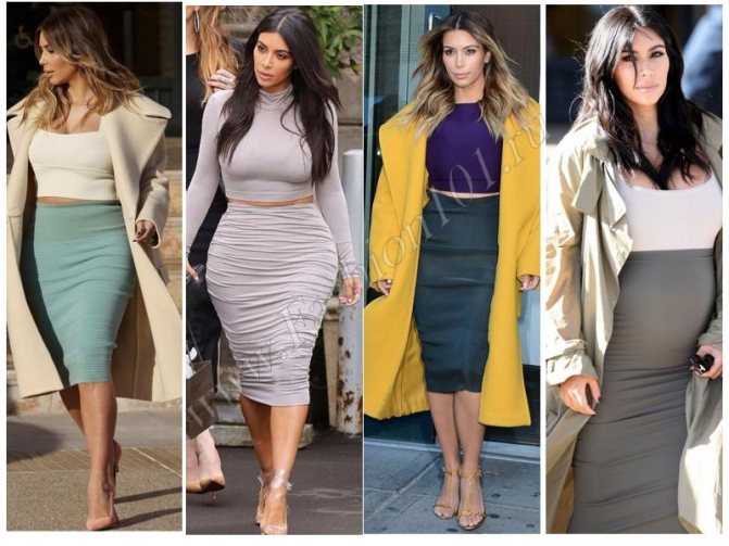 Модные образы от Ким Кардашян