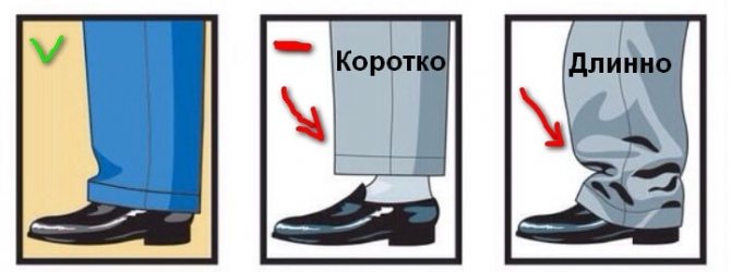 Оптимальная длина брюк
