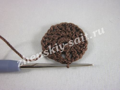 Салфетка «Подсолнух» крючком: схема и описание с видео