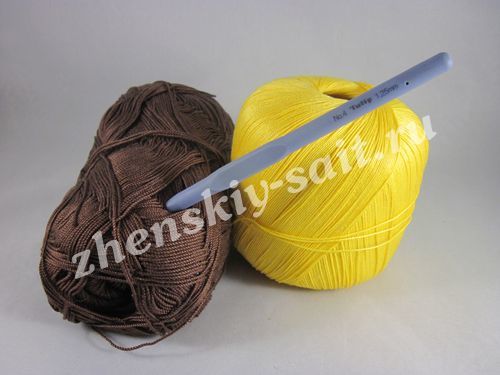 Салфетка «Подсолнух» крючком: схема и описание с видео