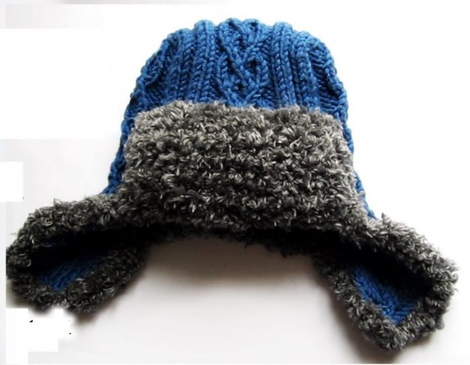 Шапка-ушанка для мальчика