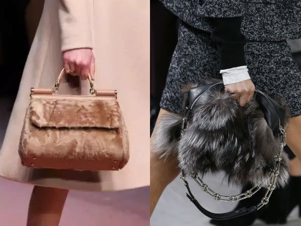 сумки с мехом 2018
