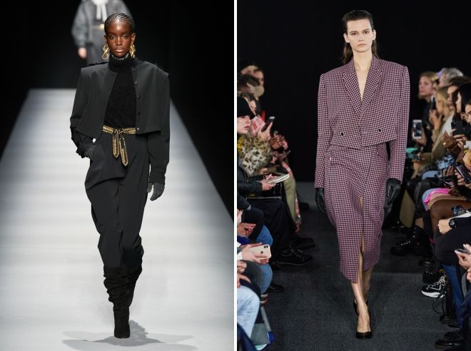 укороченный пиджак