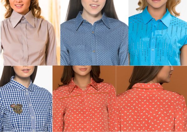 Виды воротников женских платьев. Названия, фото