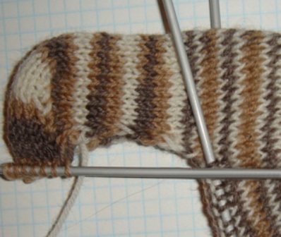 Вязание пятки спицами