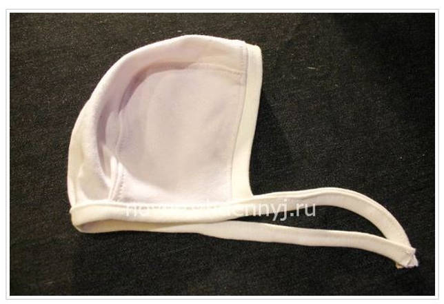 Выкройка Теплая шапочка для новорожденного из флиса