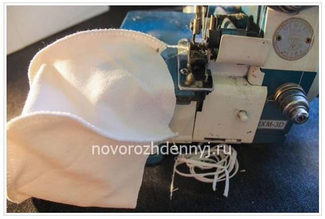 Выкройка Теплая шапочка для новорожденного из флиса