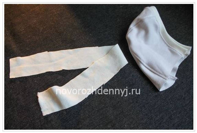 Выкройка Теплая шапочка для новорожденного из флиса