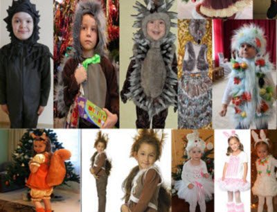 Как сделать своими руками костюмы: ежика, белочки, зайчика для мальчика и девочки с идеями, пошаговыми видеоуроками