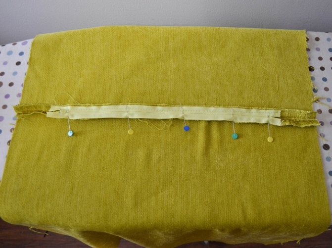 как вшить обычную молнию