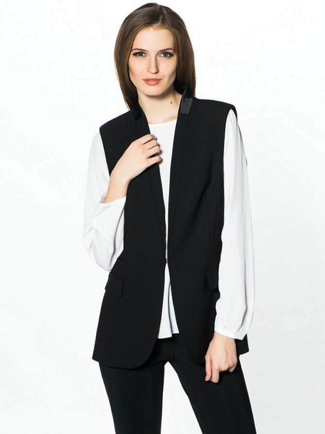 Классический удлинённый жилет