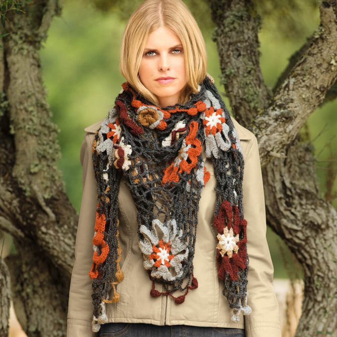 Шаль и бактус крючком - для настоящей леди