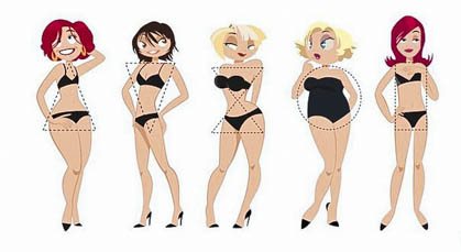 Тип фигуры девушек